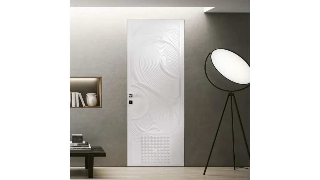 Bertolotto Flush to Wall Interior Door – Media, finishes and materials