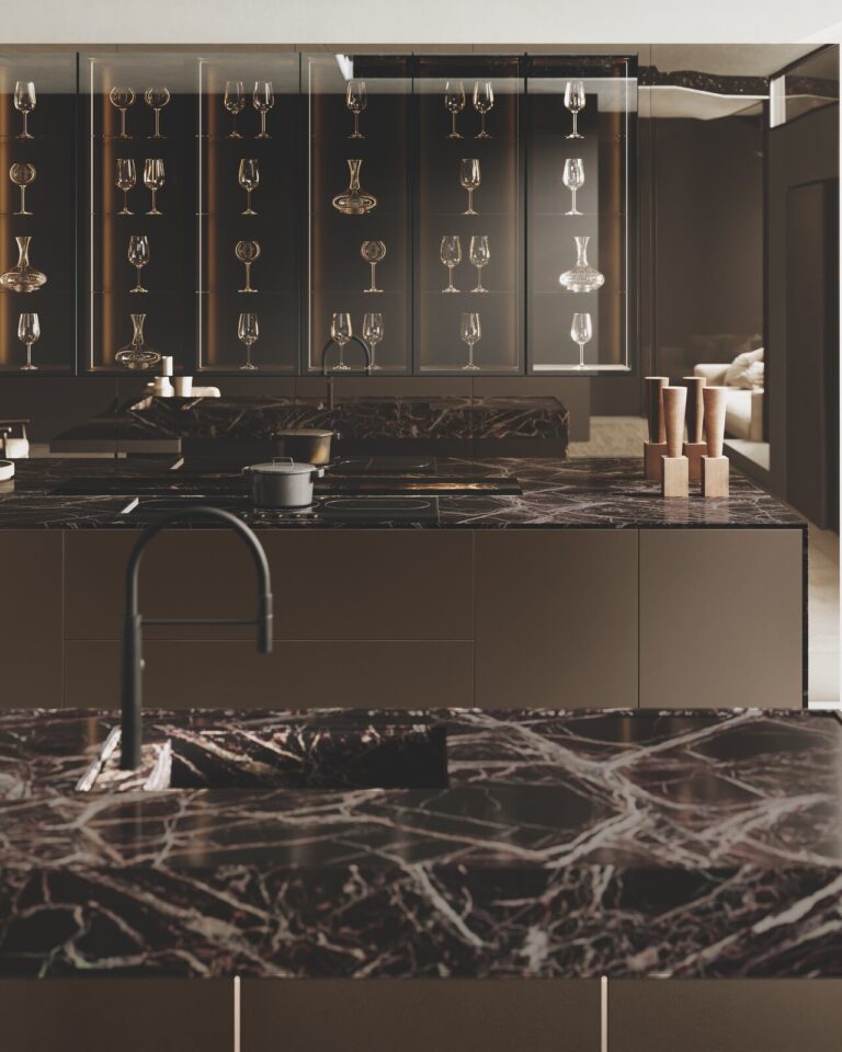 Binova Bluna kitchen – Tech Alluminio, view 3
