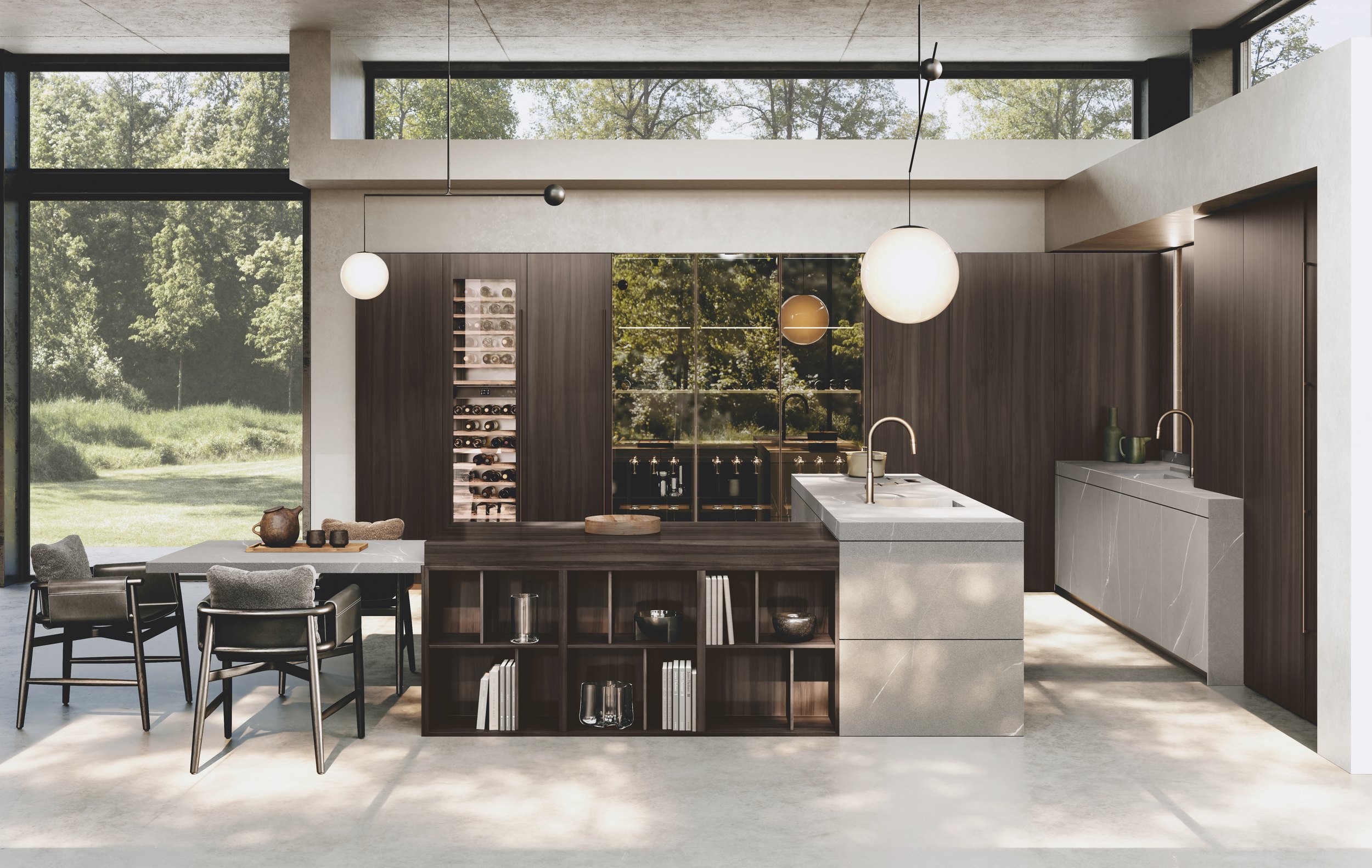 Binova Bluna Grès kitchen, main view
