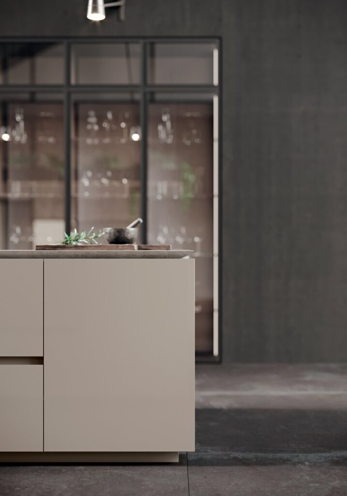 Binova Mantis kitchen – Rovere Magma, view 1