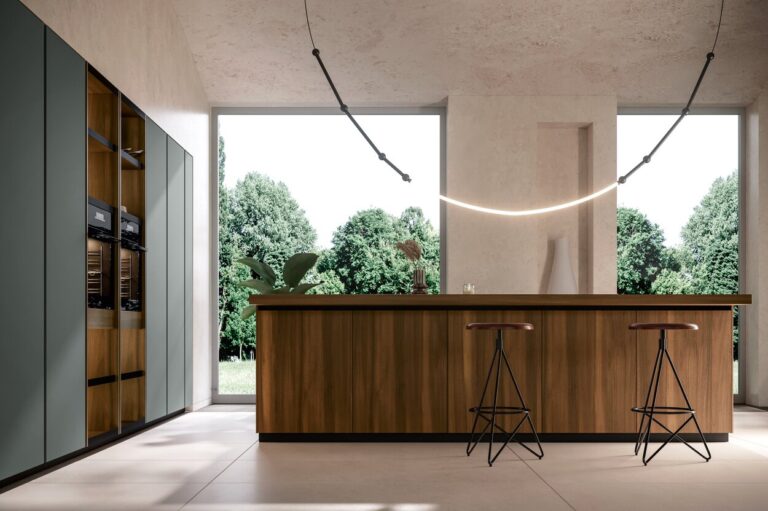 Miton Cucine modern kitchen – Ménta Noce Cordesco, view 3
